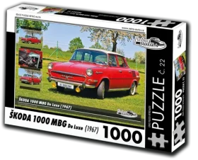RETRO-AUTA Puzzle č.22 Škoda 1000 MBG De Luxe (1967)