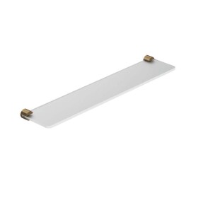 KLUDI - Vela R Polička, délka 60 cm, sklo/kartáčovaný bronz 58973N1