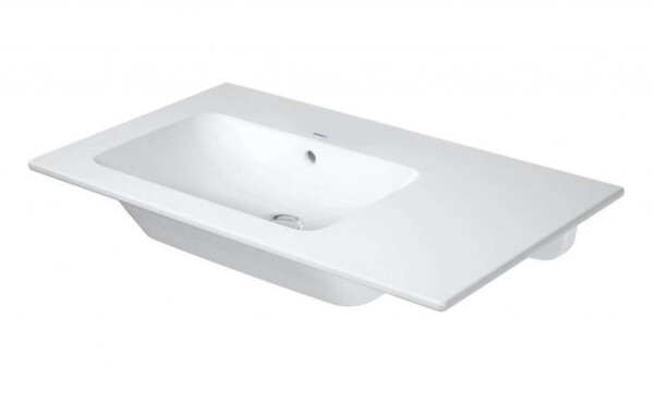 DURAVIT - ME by Starck Asymetrické umyvadlo 83x49 cm, s WonderGliss, matná bílá 23458332601