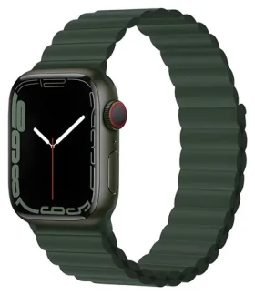 Devia Deluxe Sport 3 44/45/46mm Sequoia / Řemínek pro Apple Watch / Silikonový / Magnetické uchycení (6938595364860)