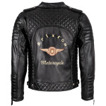 Pánská Kožená Bunda Křivák Rockstar Brixton Černá Velikost: XL