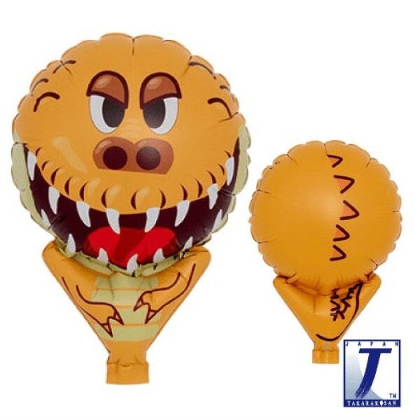 Balónek Tyrannosaurus žlutý 10 cm x 15 cm Balónek Tyrannosaurus žlutý 10 cm x 15 cm