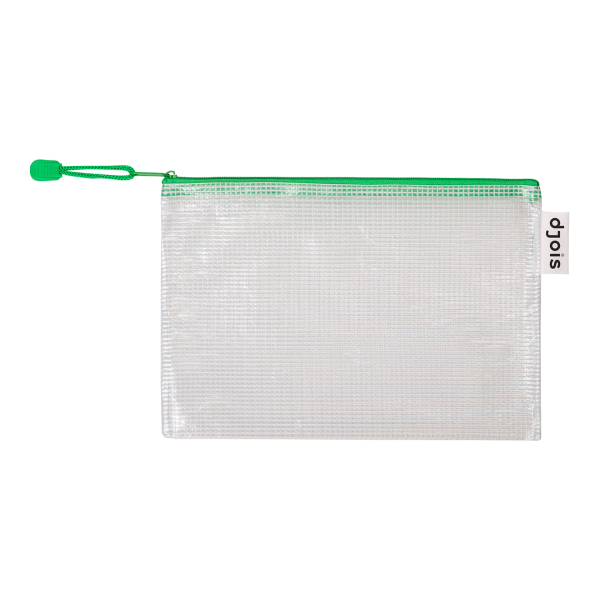 Djois obálka se zipem, A5, PVC síťovina, zelená, 8 ks
