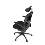 Kancelářská židle, houpací mechanismus, černá, KA-K2021 BK