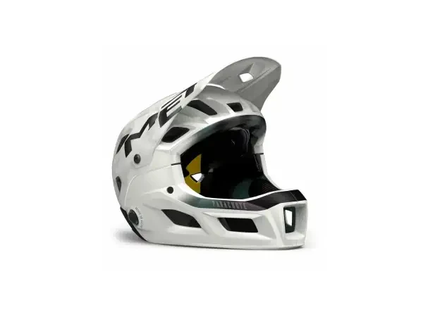 MTB full-face helma MET Parachute MCR MIPS bílá iridescent matná