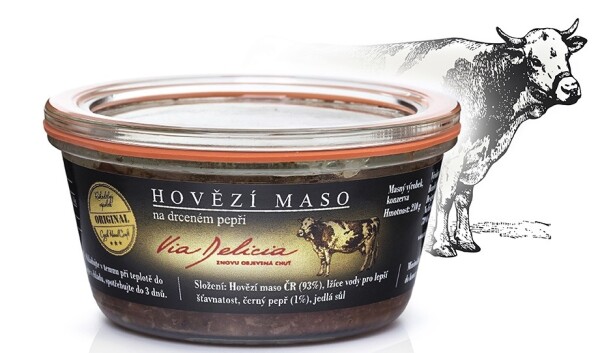 Via Delicia - hovězí maso na pepři 210g