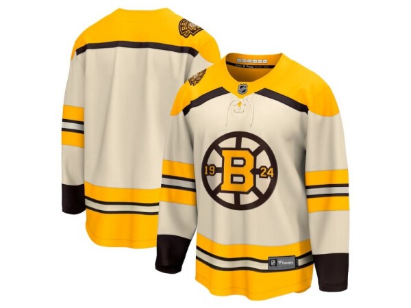 Outerstuff Dětský Dres Boston Bruins Cream 100th Anniversary Replica Jersey Velikost: L/XL