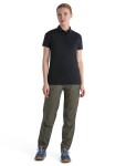 ICEBREAKER Wmns Merino 150 Tech Lite III SS Polo, Black (vzorek) velikost: S