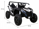 Mamido Dětské elektrické autíčko Buggy UTV Strong 24V nafukovací kola bílé