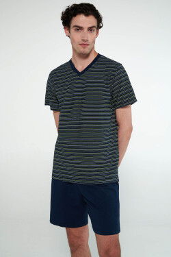 Vamp - Pyžamo s krátkými rukávy 20682 - Vamp blue oxford L