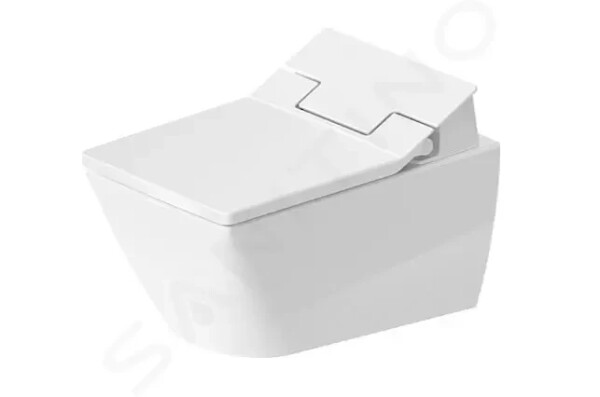 DURAVIT - Viu Závěsné WC pro bidetové sedátko SensoWash, Rimless, DuraFix, bílá 2511590000