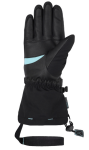 Ziener KALICE AS® lady glove, black/river blue Velikost