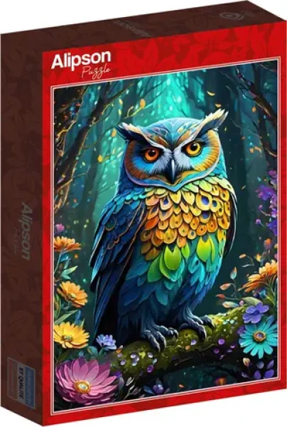 ALIPSON Puzzle Modrá sova