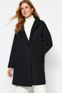 Trendyol Black Boucle Coat