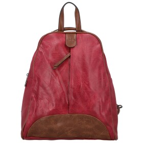 Trendy dámský koženkový kabelko-batůžek Lykos, vínový