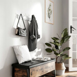 Věšák, dřevo, bílá, ABP-E1030 WT