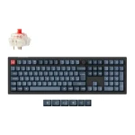 Keychron V6 Max černá/modro-šedá / Klávesnice / Plná velikost / Mechanická / Gateron Jupiter Red / Hot-swap (V6M-D1-DE)