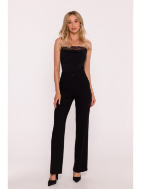 S418 Kalhoty s laclem - černé EU XL