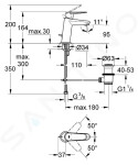 GROHE - Eurodisc Cosmopolitan Páková umyvadlová baterie, chrom 23049002