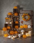 STAR TRADING Venkovní LED osvětlení Harvy Pumpkin 28 cm, oranžová barva, plast