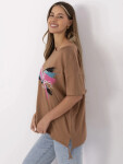 Tričko CLM TS 1019.79 světle hnědé XL