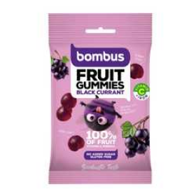 Bombus Fruit Gummies Black currant + Vitamin C černý rybíz želatinové bonbony 35 g