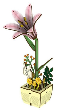 Dřevěná skládačka: Lilie