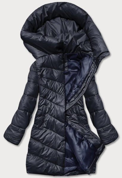 Tmavě modrá dámská zimní bunda (TY041-2) odstíny modré XL (42)