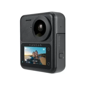 Kandao QooCam 3 Motorcycle Combo / Akční kamera / 360° / 5.7K / 62MP / IP68 / Wi-Fi / BT / microSD / 1600mAh (Q23G-03)