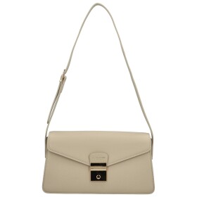 Módní dámská koženková kabelka na rameno Anisi, béžová