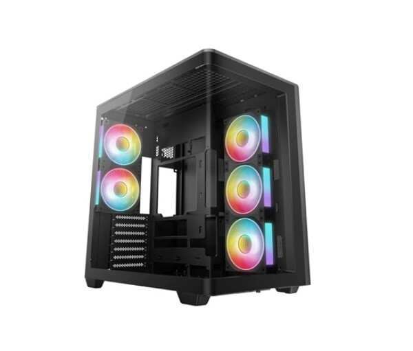 DEEPCOOL Case CG590U 5F, ATX, Průhledná bočnice, 5x120mm ARGB Fan, černá EDF_1808150