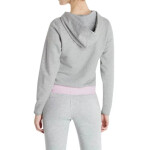Mikina s kapucí QS5667E šedo-růžová - Calvin Klein S