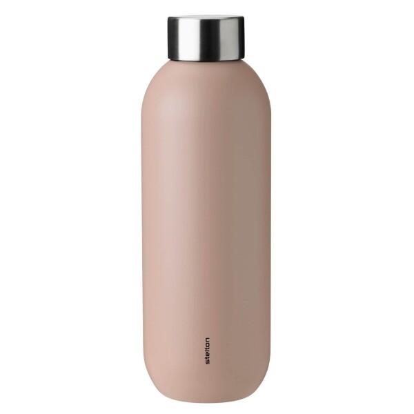 Stelton Nerezová lahev Keep Cool Vacuum Heather 600 ml, béžová barva, kov