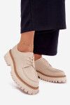 Dámské Mokasíny S Šněrováním Big Star NN274053 Béžové 41