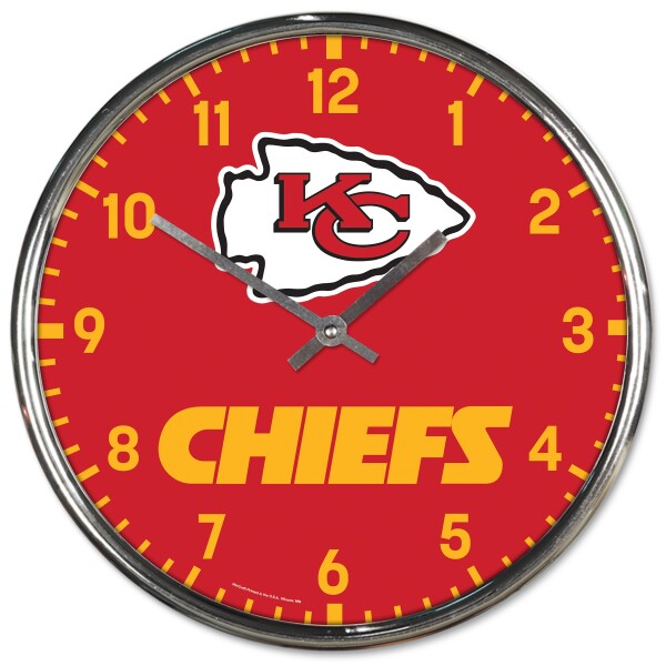Hodiny Kansas City Chiefs NFL Chrome Team Design