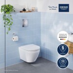 GROHE - Solido Set předstěnové instalace, klozetu Euro Ceramic, sedátka SoftClose a tlačítka Arena Cosmopolitan, Triple Vortex, chrom 102514SH00