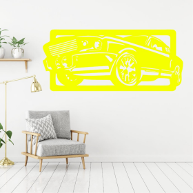 Samolepka Auto Ford Mustang Barva: žlutá, Velikost: 60 x 26 cm