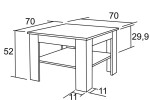 Konferenční stůl ŠIMON 70x70