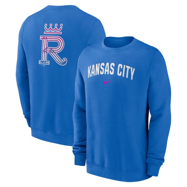 Nike Pánská mikina Kansas City Royals MLB City Connect 2-Hit Club Crew Velikost: M
