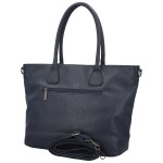 Trendy dámská koženková kabelka na rameno Ceyla, tmavě modrá