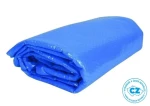 Solární plachta modrá průměr 3,6 m / Solární plachta / Bublinková polyetylenová fólie / Tepelná izolace hladiny (13547)