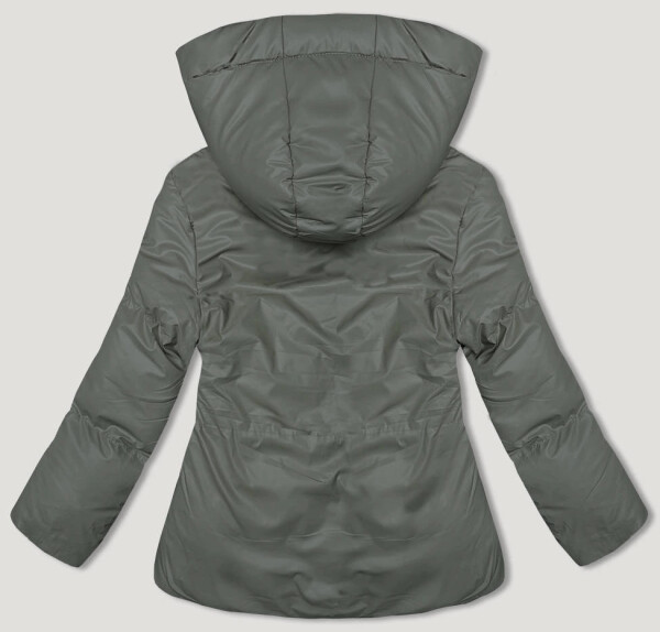 Zelená volná dámská zimní bunda (5M3185-236) odstíny zelené XL (42)