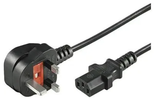 MicroConnect Power Cord UK Typ G - C13 3m černá / Napájecí kabel / Anglická koncovka / 250 V / 10 A (PE090430)