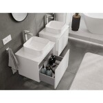 MEXEN/S - Orio koupelnová skříňka pod umyvadlo 60 cm s deskou, 1 šuplík, bílá lesk 91A10-06047-1-BFC00