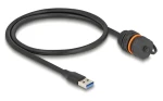Delock / Prodlužovací kabel / USB Typ-A (M) - Typ-A (F) / 0,6 m / USB 3.2 Gen 1 (5 Gbps) / IP68 (88149)