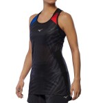 Mizuno DryAeroFlow Graphic Tank(W) Oni Red/Oni Blue - Běžecké tílko Mizuno DryAeroFlow Graphic Tank J2GAC20399 Velikost textilu: XS