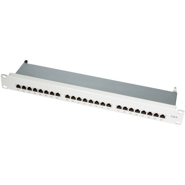 LogiLink NP0040 24 portů síťový patch panel 483 mm (19) CAT 6 1 U osazený