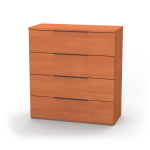 Nábytek Mikulík Komoda VARIO 4 - černé úchytky ROZMĚR: (š/v/hl.) 60 x 86,5 x 40,5 cm