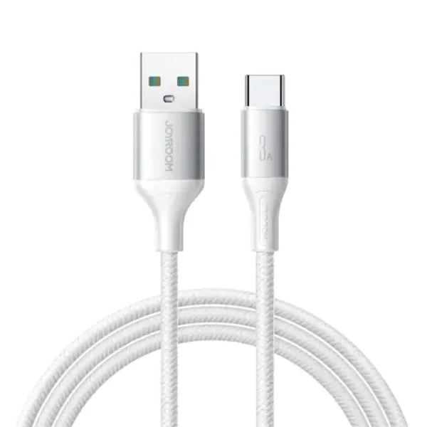Joyroom S-A28 Flash Series Nabíjecí kabel USB-A (M) - USB-C (M) 3A 1m bílá (6956116798284)