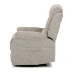 Polohovací křeslo, béžová, látka, TV-4086 LAN2